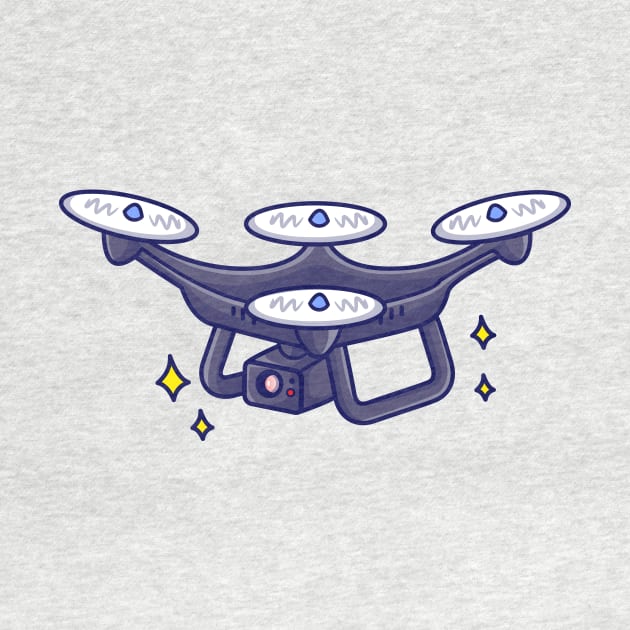 Flying Drone Camera Cartoon by Catalyst Labs